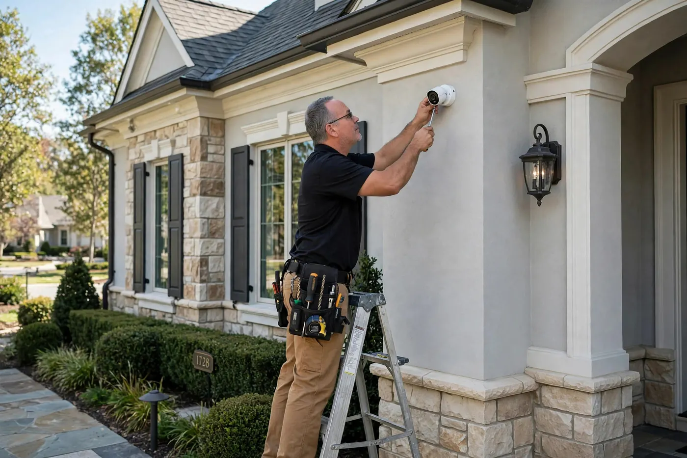 Straight 2 Work technician helping a Wimauma resident with home technology