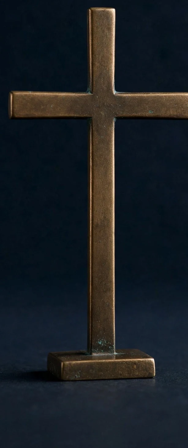 A bronze cross