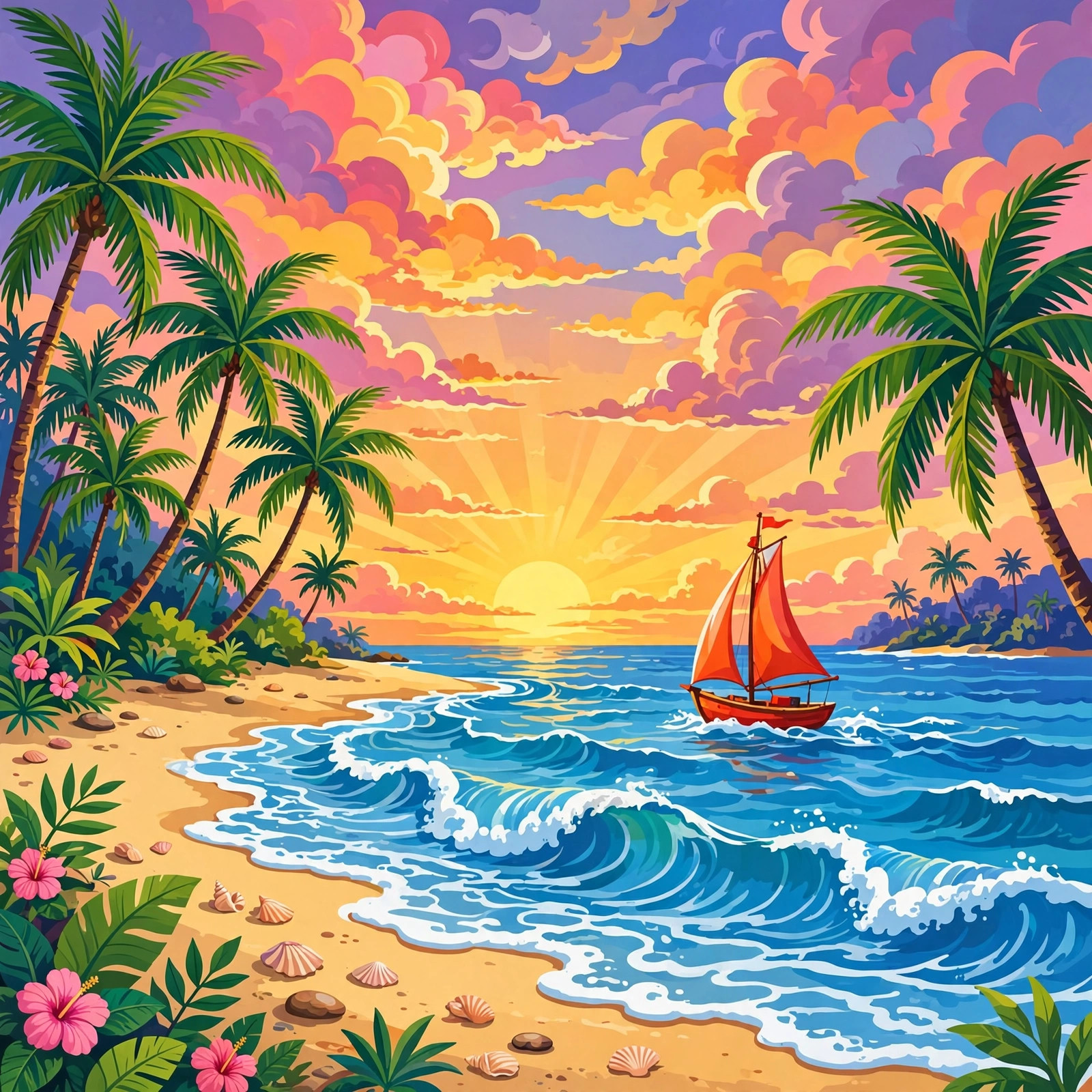 Beach sunset